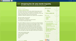 Desktop Screenshot of inspiracoesdeumamenteinquieta.blogspot.com
