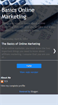 Mobile Screenshot of basicsonlinemarketing.blogspot.com