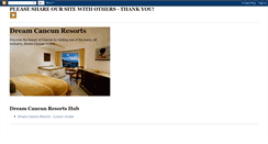 Desktop Screenshot of dreamcancunresorts.blogspot.com