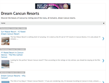 Tablet Screenshot of dreamcancunresorts.blogspot.com