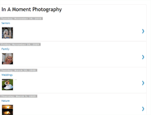 Tablet Screenshot of inamomentphotography.blogspot.com