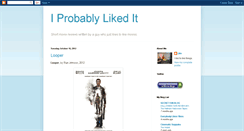 Desktop Screenshot of iprobablylikedit.blogspot.com
