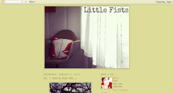 Desktop Screenshot of littlefistsworld.blogspot.com