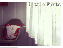 Tablet Screenshot of littlefistsworld.blogspot.com