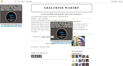 Desktop Screenshot of abalorioswakiro.blogspot.com