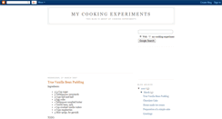 Desktop Screenshot of my-cooking-experiments.blogspot.com