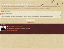 Tablet Screenshot of gorzynskismasscontrolreview.blogspot.com
