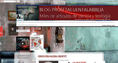 Desktop Screenshot of profetacuentalabiblia.blogspot.com