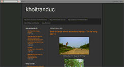 Desktop Screenshot of khoitranduc.blogspot.com