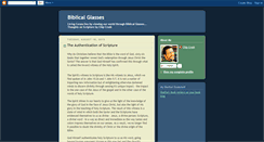 Desktop Screenshot of biblicalglasses.blogspot.com