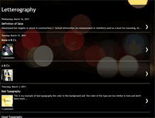 Tablet Screenshot of letterography.blogspot.com