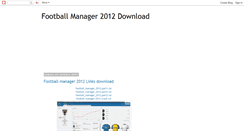 Desktop Screenshot of football-manager-2012-download.blogspot.com