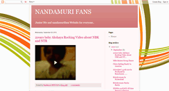 Desktop Screenshot of nandamurirockz.blogspot.com