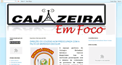 Desktop Screenshot of cajazeiraemfoco.blogspot.com