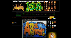 Desktop Screenshot of new-graffiti-fonts.blogspot.com