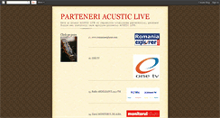 Desktop Screenshot of parteneriacusticlive.blogspot.com