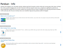 Tablet Screenshot of panduan-info.blogspot.com