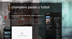 Desktop Screenshot of championspasionyfutbol.blogspot.com