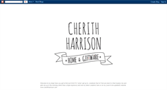 Desktop Screenshot of cherithharrison.blogspot.com