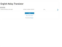 Tablet Screenshot of englishmalaytranslator.blogspot.com