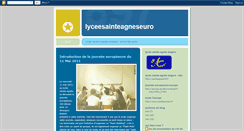 Desktop Screenshot of lyceesainteagneseuro.blogspot.com