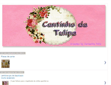 Tablet Screenshot of cantinhodatulipa.blogspot.com