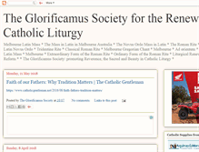 Tablet Screenshot of glorificamus.blogspot.com