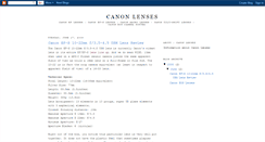 Desktop Screenshot of canonlenses.blogspot.com