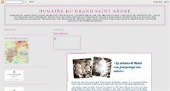 Desktop Screenshot of domainedugrandsaintandre.blogspot.com