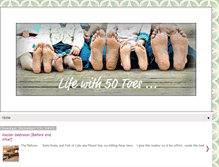 Tablet Screenshot of lifewith50toes.blogspot.com