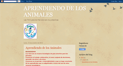 Desktop Screenshot of animallearnings.blogspot.com