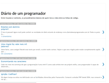 Tablet Screenshot of diariodeumprogramador.blogspot.com