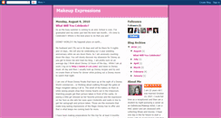 Desktop Screenshot of makeupexpressions.blogspot.com