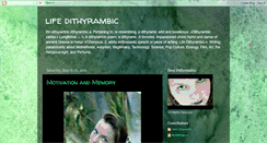 Desktop Screenshot of lifedithyrambic.blogspot.com