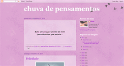 Desktop Screenshot of chuvadepensamentos.blogspot.com