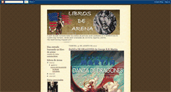 Desktop Screenshot of libros-dearena.blogspot.com