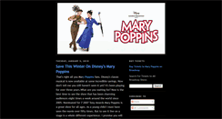 Desktop Screenshot of marypoppinsbroadwaynews.blogspot.com