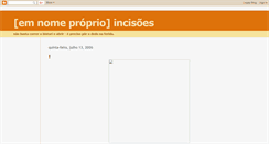 Desktop Screenshot of incisoes.blogspot.com