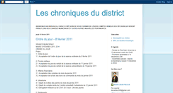 Desktop Screenshot of leschroniquesdudistrict.blogspot.com