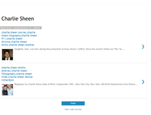 Tablet Screenshot of charlie-sheen-biography.blogspot.com