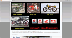 Desktop Screenshot of motorcycle-riding.blogspot.com