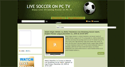 Desktop Screenshot of live-soccer-pctv-link.blogspot.com