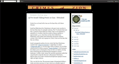 Desktop Screenshot of crimes-of-zion.blogspot.com