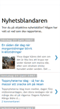 Mobile Screenshot of nyhetsblandaren.blogspot.com
