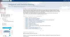 Desktop Screenshot of judgmentanddecisionmaking.blogspot.com