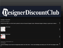 Tablet Screenshot of designerdiscountclubareview.blogspot.com