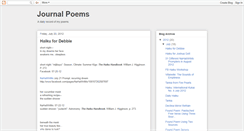 Desktop Screenshot of journalpoems.blogspot.com