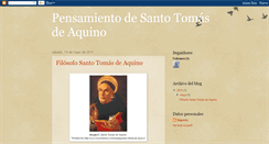 Desktop Screenshot of pensamientodesantotomasdeaquino.blogspot.com