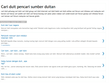 Tablet Screenshot of cari-sumber-duit.blogspot.com