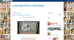 Desktop Screenshot of crochetknitunlimited.blogspot.com